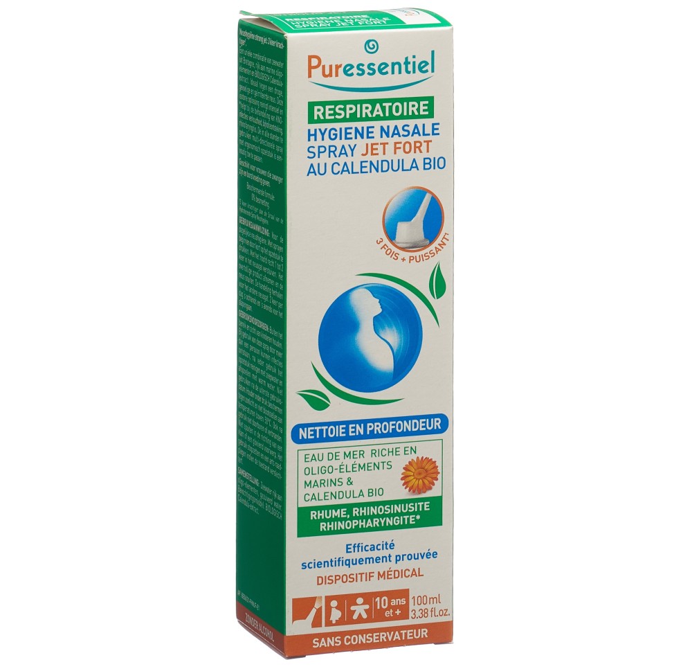 PURESSENTIEL spray hygiène nasale jet fort 100 ml PURESSENTIEL spray hygiène nasale jet fort 100 ml