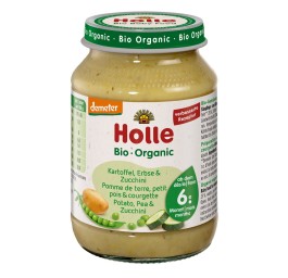 HOLLE pomme terre pet pois courgette verre 190 g