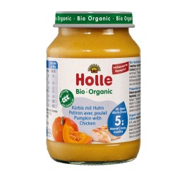 HOLLE potiron avec poulet verre 190 g