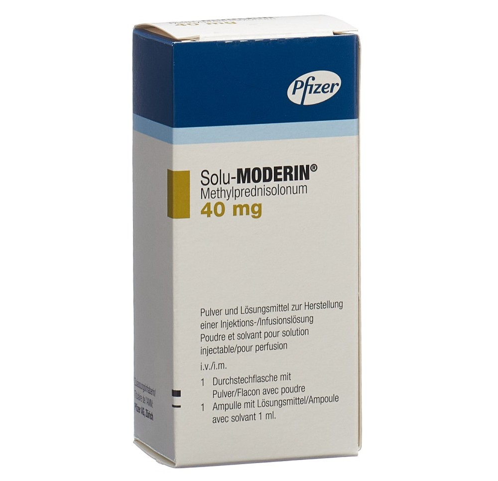 SOLU-MODERIN subst sèche 40 mg c Solv amp SOLU-MODERIN subst sèche 40 mg c Solv amp