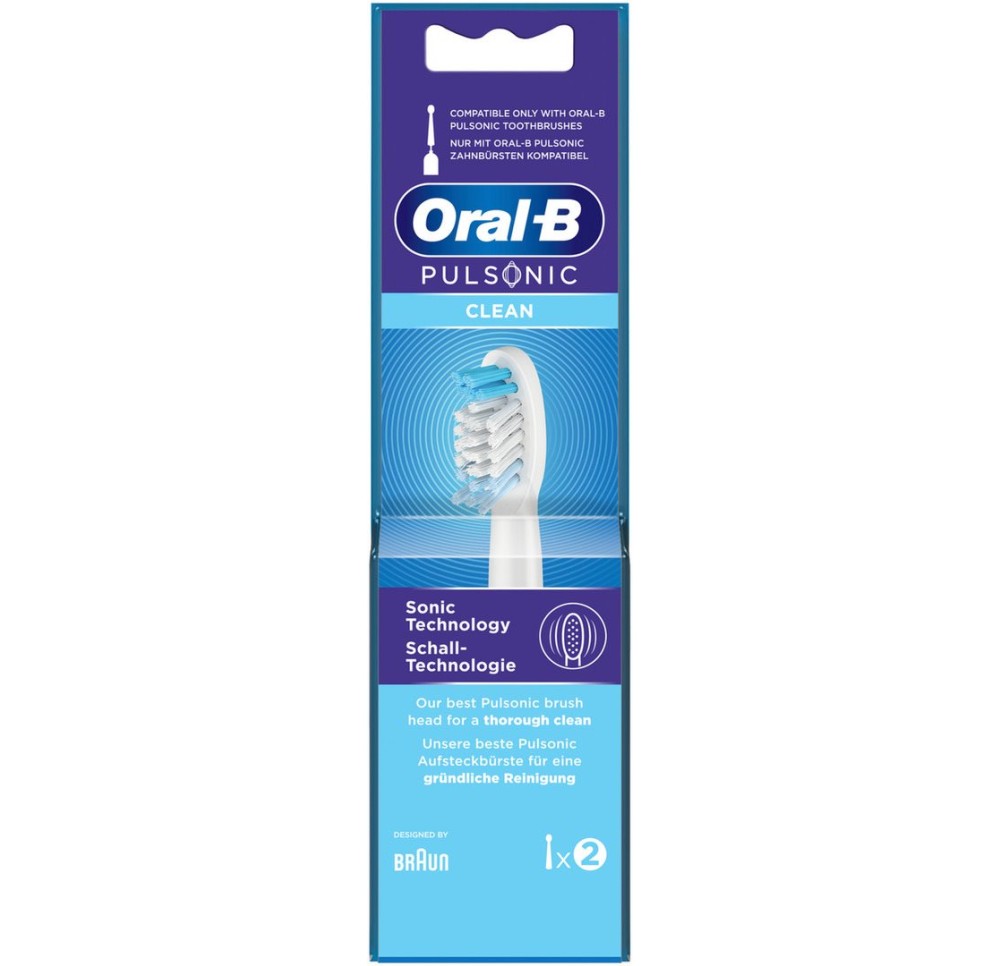 ORAL-B brossette Pulsonic Clean (nouveau) 2 pce