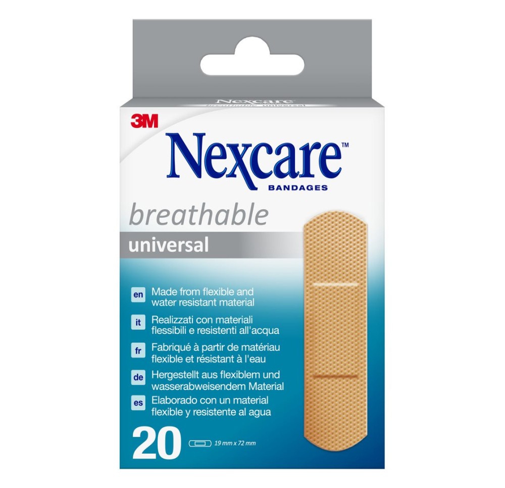 3M NEXCARE Breathable univer pansem 19x72mm 20 pce