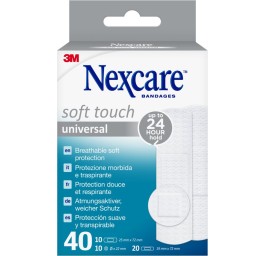 3M NEXCARE Soft Touch univer pansem 3 taill 40 pce
