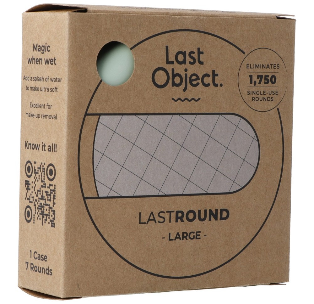LASTROUND disques démaquillants réutil large vert LASTROUND disques démaquillants réutil large vert