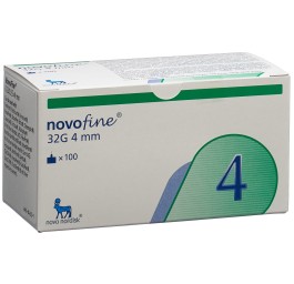 NOVOFINE aiguilles injection 32G 4mm 100 pce