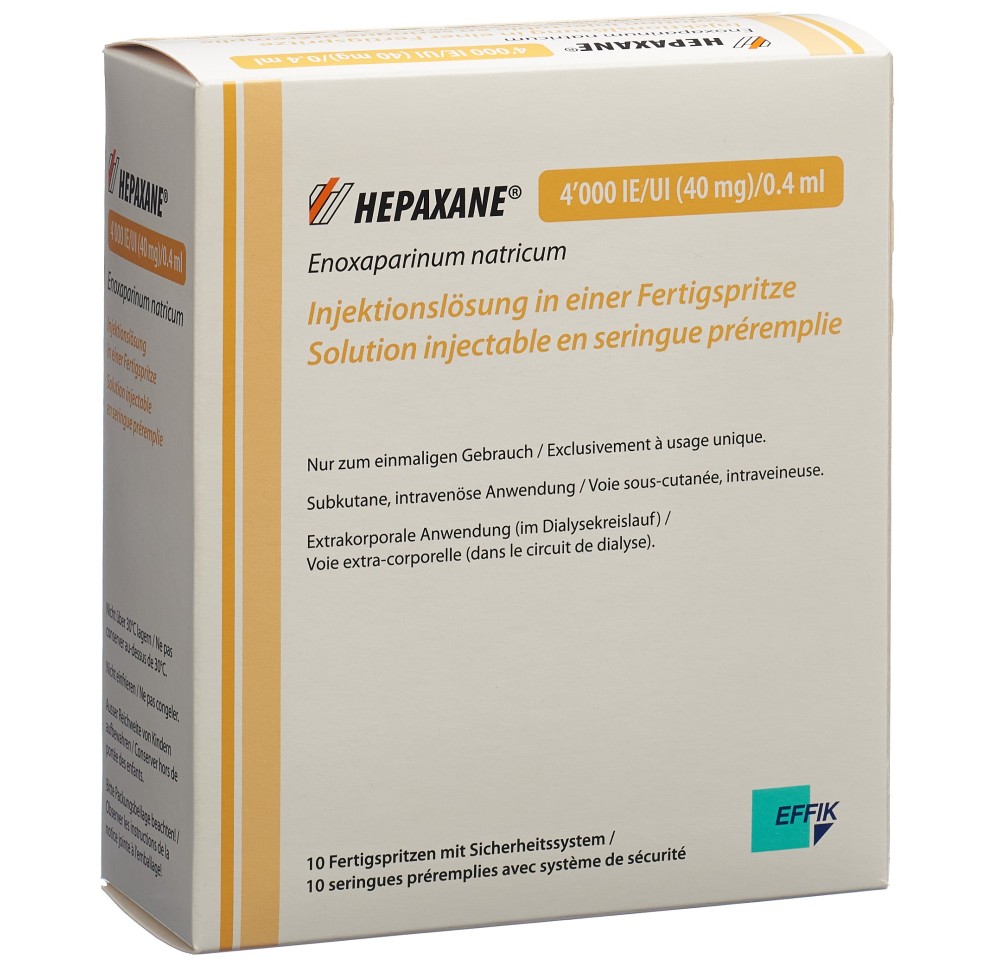 HEPAXANE sol inj 40 mg/0.4ml ser pré 10 pce