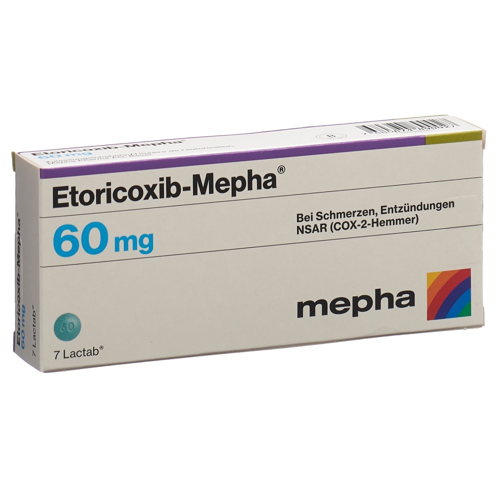 ETORICOXIB Mepha Lactab 60 mg 7 pce