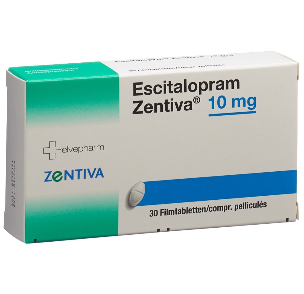 ESCITALOPRAM Zentiva cpr pell 10 mg 30 pce ESCITALOPRAM Zentiva cpr pell 10 mg 30 pce