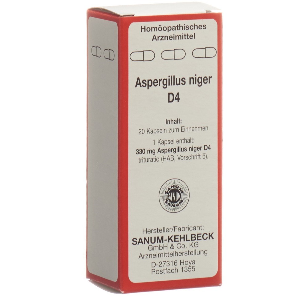 SANUM aspergillus niger caps 4 D 20 pce