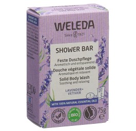 WELEDA douche végétale solide lavande vétiver 75 g