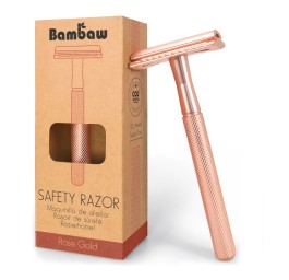 BAMBAW rasoir de sécurité métal or rose