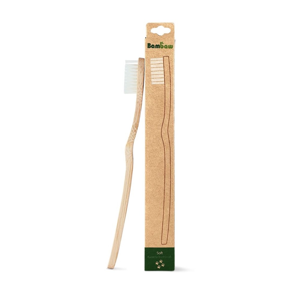 BAMBAW brosse à dents en bambou soft