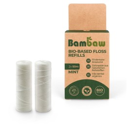 BAMBAW fil dentaire 50m amidon maïs PLA rech 2 pce