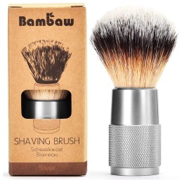 BAMBAW blaireau de rasage argent