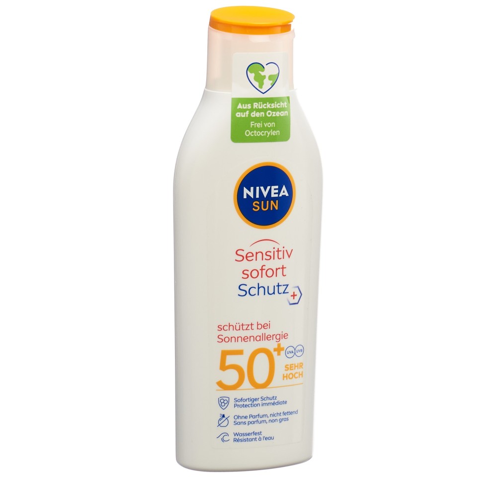 NIVEA SUN sens imm prot lot FPS50+ fl 200 ml