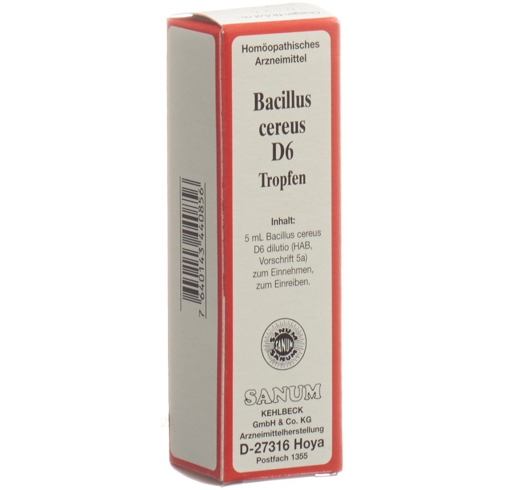 SANUM bacillus cereus gouttes 6 D 5 ml