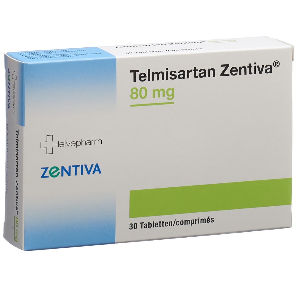 TELMISARTAN Zentiva cpr 80 mg 30 pce TELMISARTAN Zentiva cpr 80 mg 30 pce