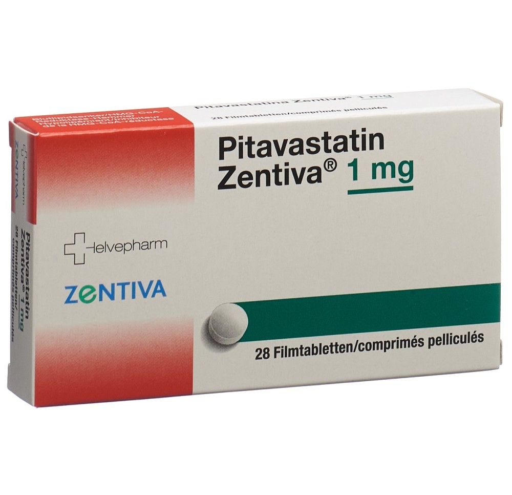 PITAVASTATIN Zentiva cpr pell 1 mg 28 pce PITAVASTATIN Zentiva cpr pell 1 mg 28 pce
