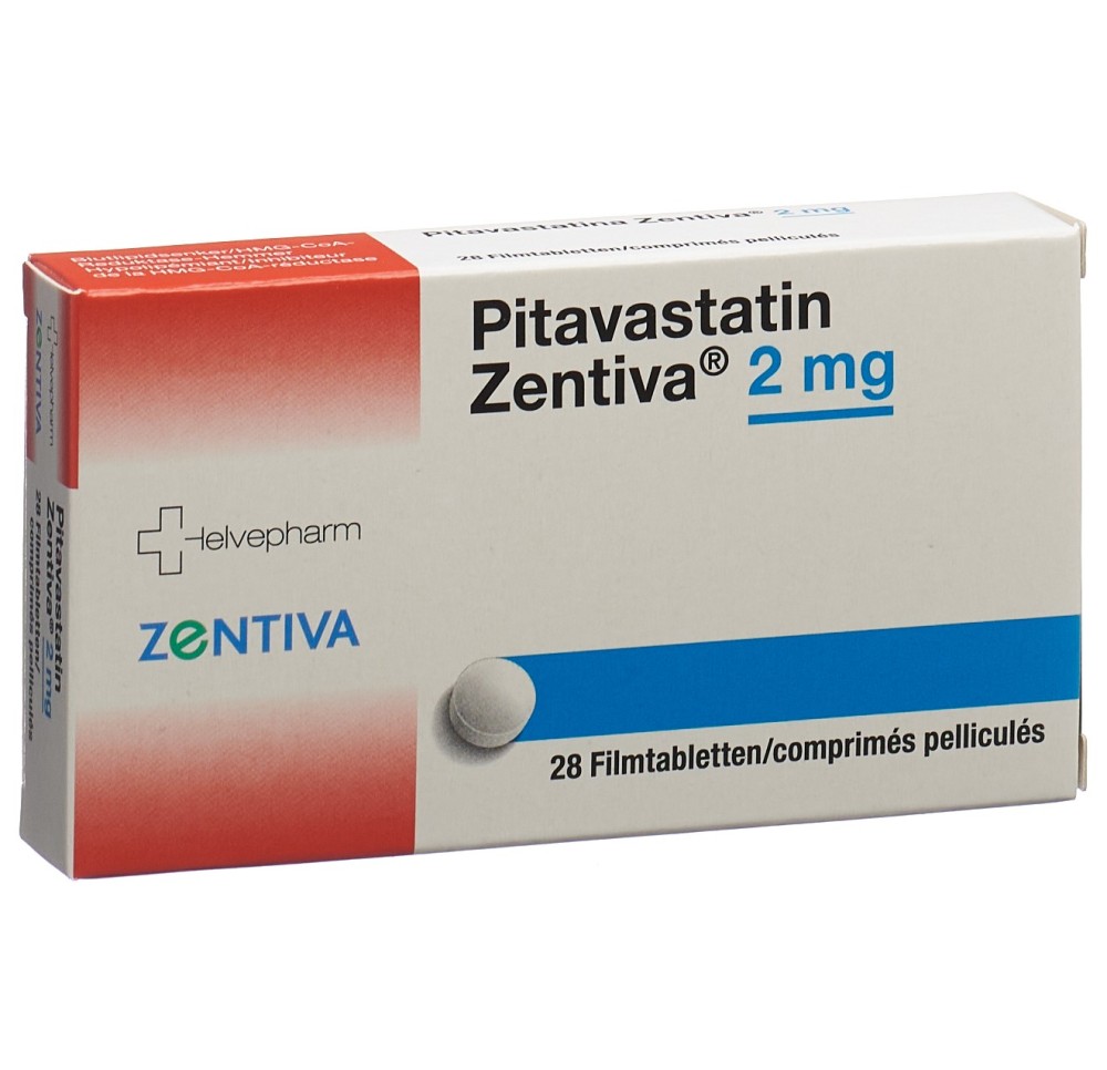 PITAVASTATIN Zentiva cpr pell 2 mg 28 pce PITAVASTATIN Zentiva cpr pell 2 mg 28 pce