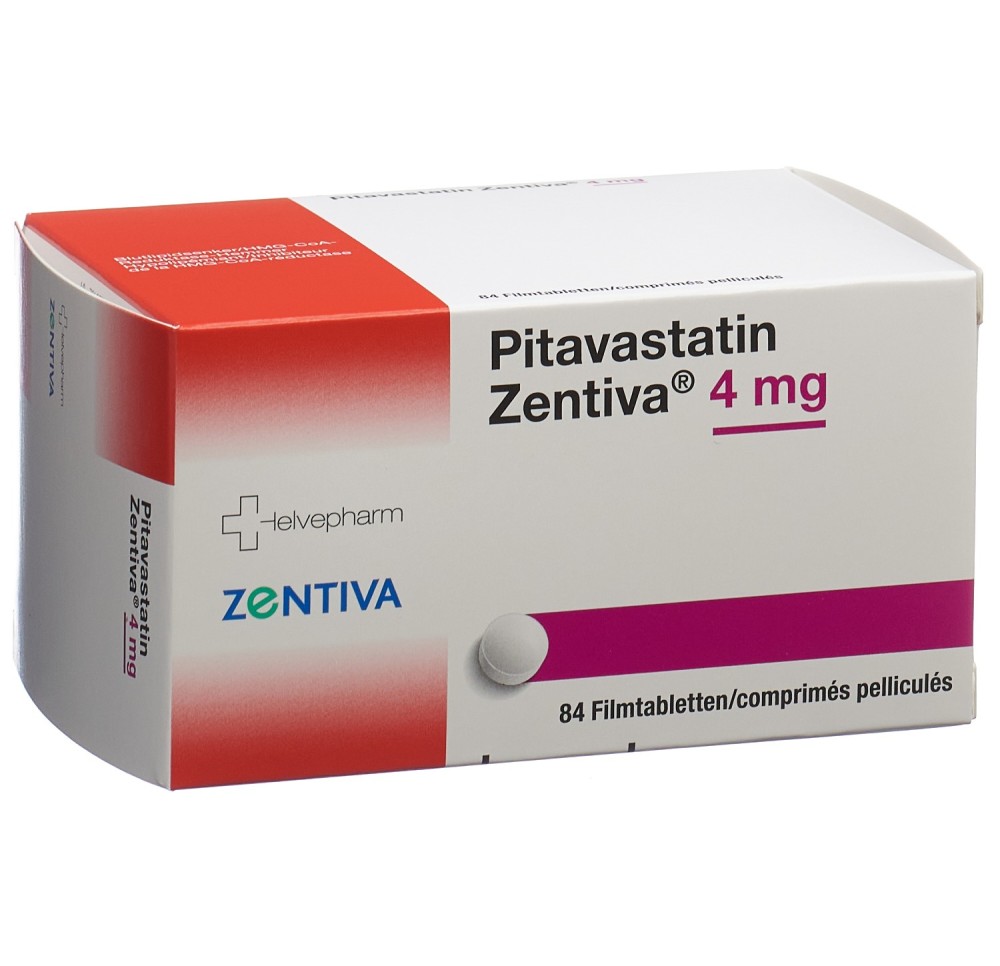 PITAVASTATIN Zentiva cpr pell 4 mg 84 pce PITAVASTATIN Zentiva cpr pell 4 mg 84 pce