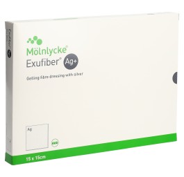 EXUFIBER Ag+ 15x15cm (nouveau) 10 pce