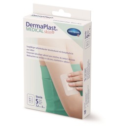 DERMAPLAST Medical skin+ 7.2x5cm 5 pce