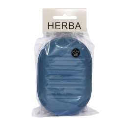 HERBA boîte à savon paille de blé bleu