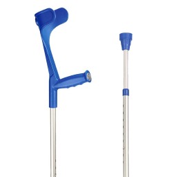 SAHAG béquille ergo soft 76-96cm alu bl 1 paire