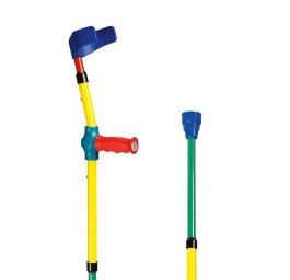 SAHAG béquille enf ergo soft 57-75cm color 1 paire