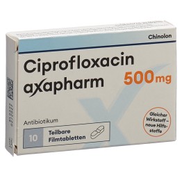 CIPROFLOXACINE axapharm cpr pell 500 mg 10 pce