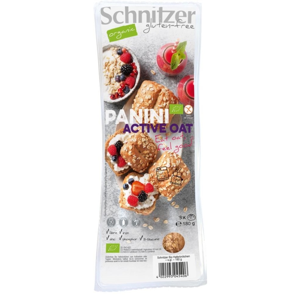 SCHNITZER Bio panini active oat 6 x 180 g