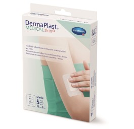 DERMAPLAST Medical skin+ 10x8cm 5 pce