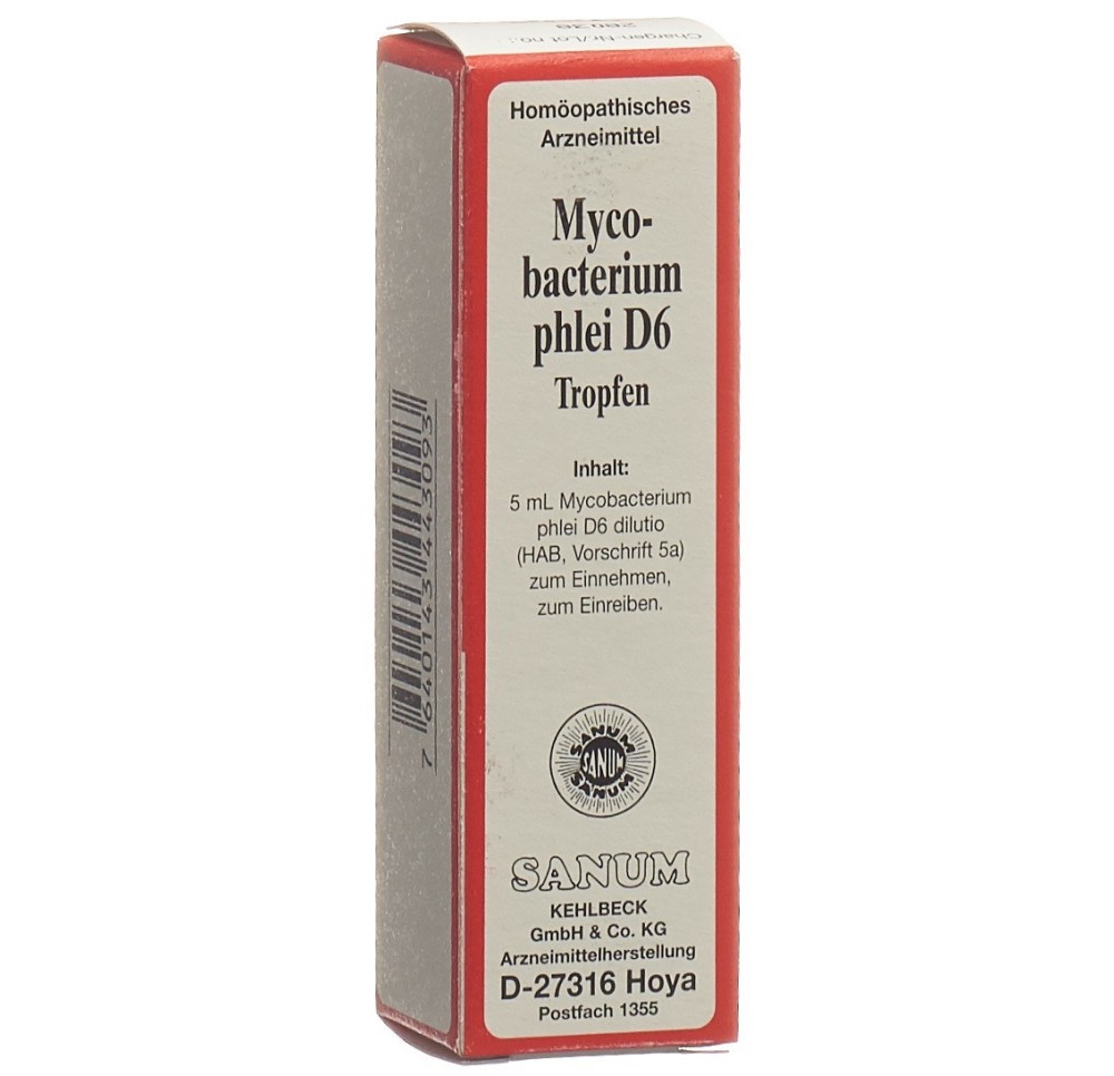 SANUM mycobacterium phlei gouttes 6 D 5 ml