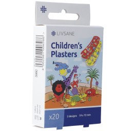LIVSANE Pansements enfants Funny Animals 20 pce