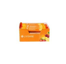 LIVSANE présentoir sucre de raisin orange 15x17pce
