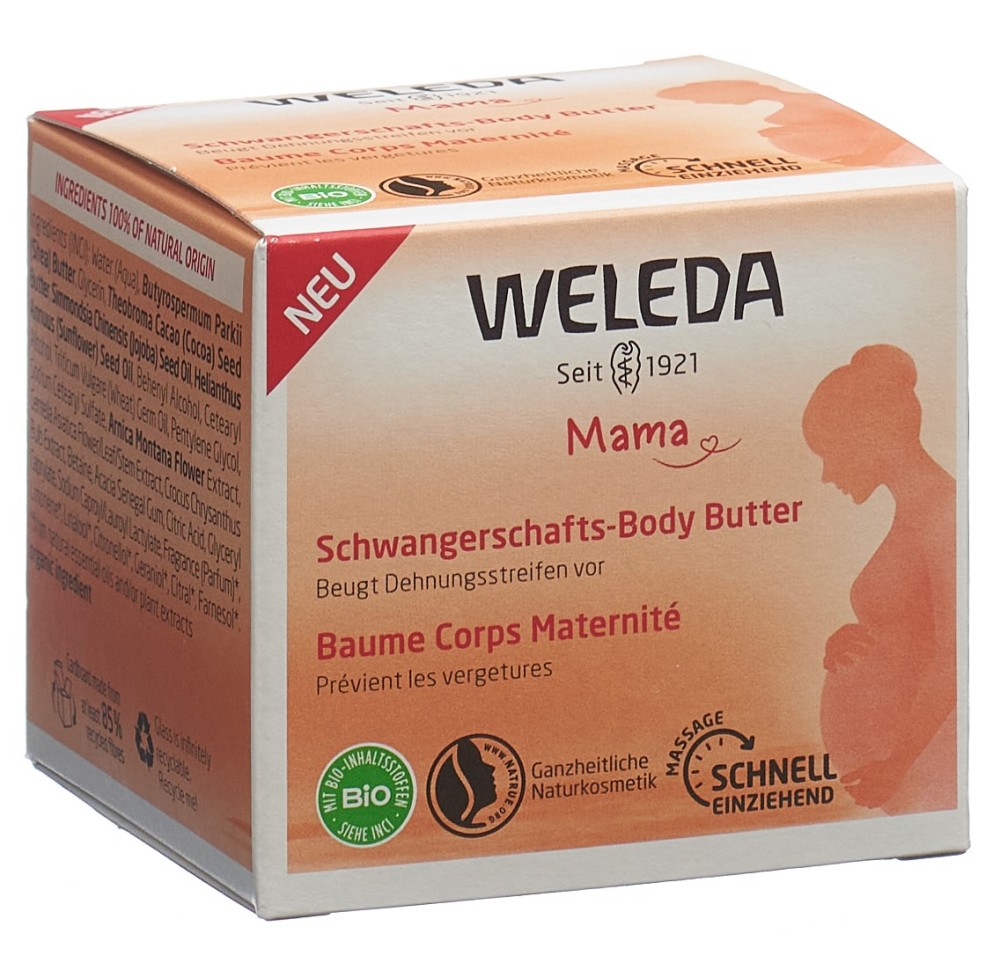 WELEDA MAMA baume corps maternité verre 150 g