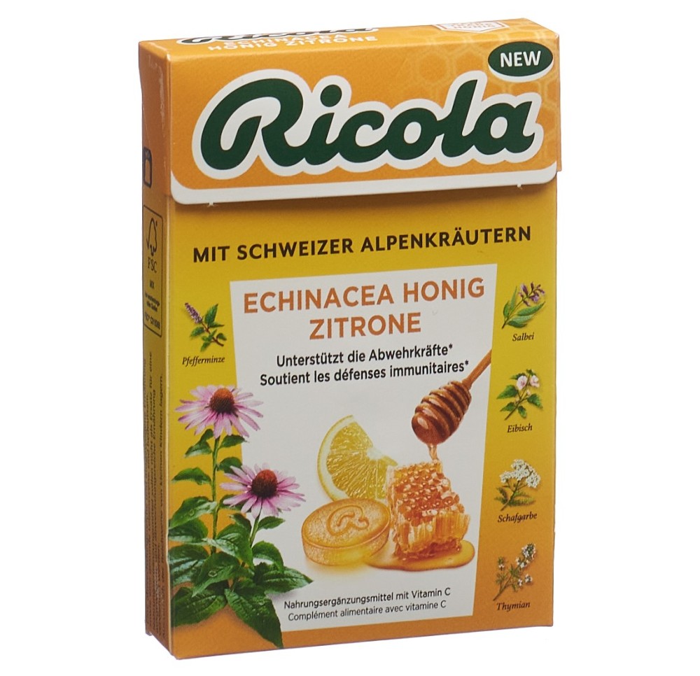 RICOLA Échinacée miel citron av sucre box 50 g