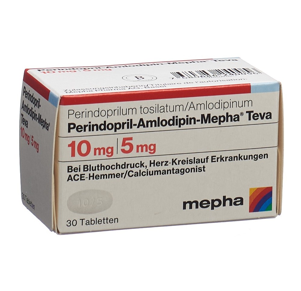 PERINDOPRIL Amlodipin-Mepha Teva 10/5mg 30 pce PERINDOPRIL Amlodipin-Mepha Teva 10/5mg 30 pce