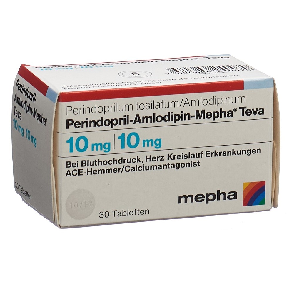PERINDOPRIL Amlodipin-Mepha Teva 10/10mg 30 pce PERINDOPRIL Amlodipin-Mepha Teva 10/10mg 30 pce