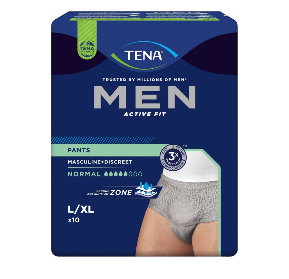 TENA Men Active Fit Pants normal L/XL 10 pce