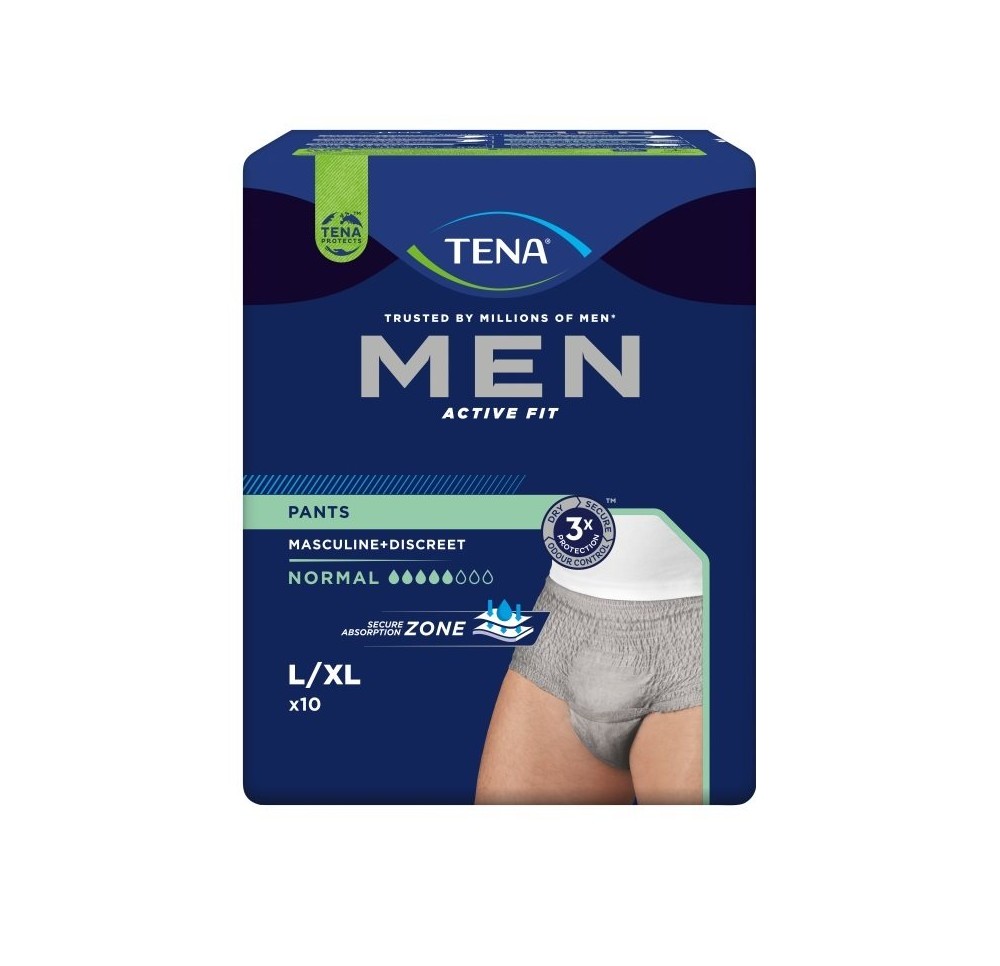 TENA Men Active Fit Pants normal L/XL 4 x 10 pce TENA Men Active Fit Pants normal L/XL 4 x 10 pce