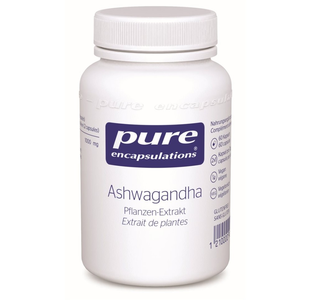 PURE ashwagandha caps bte 60 pce
