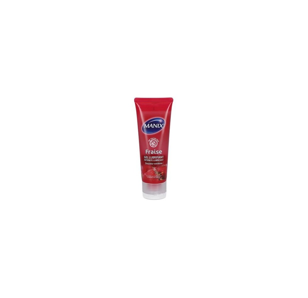 MANIX gel lubrifiant fraise tb 80 ml