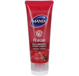 MANIX gel lubrifiant fraise tb 80 ml