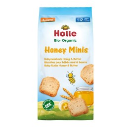 HOLLE honey minis biscottes bio bébés 100 g
