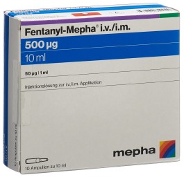 FENTANYL Mepha 500 mcg/10ml i.v./i.m. 10 amp 10 ml