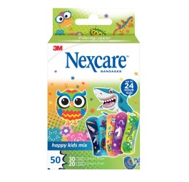 3M NEXCARE Happy Kids Mix 2 tailles 50 pce