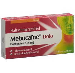 MEBUCAÏNE Dolo cpr sucer 8.75 mg 16 pce