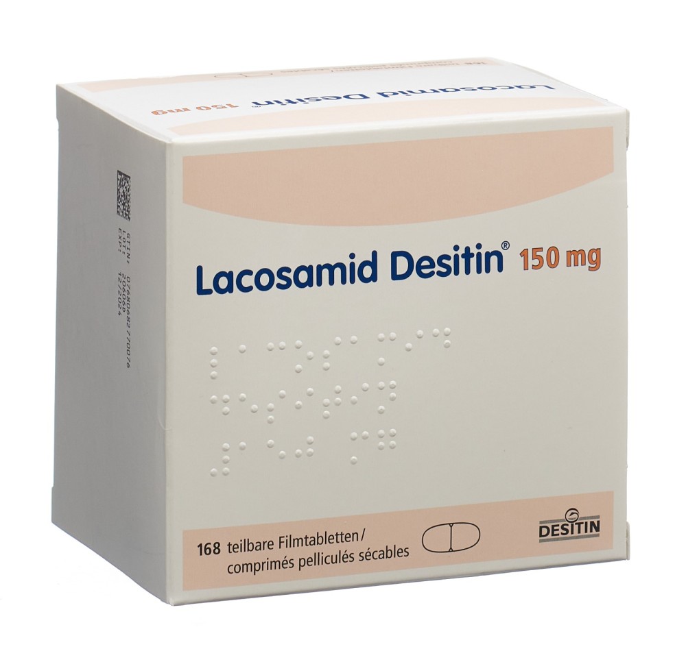 LACOSAMID Desitin cpr pell 150 mg 168 pce LACOSAMID Desitin cpr pell 150 mg 168 pce