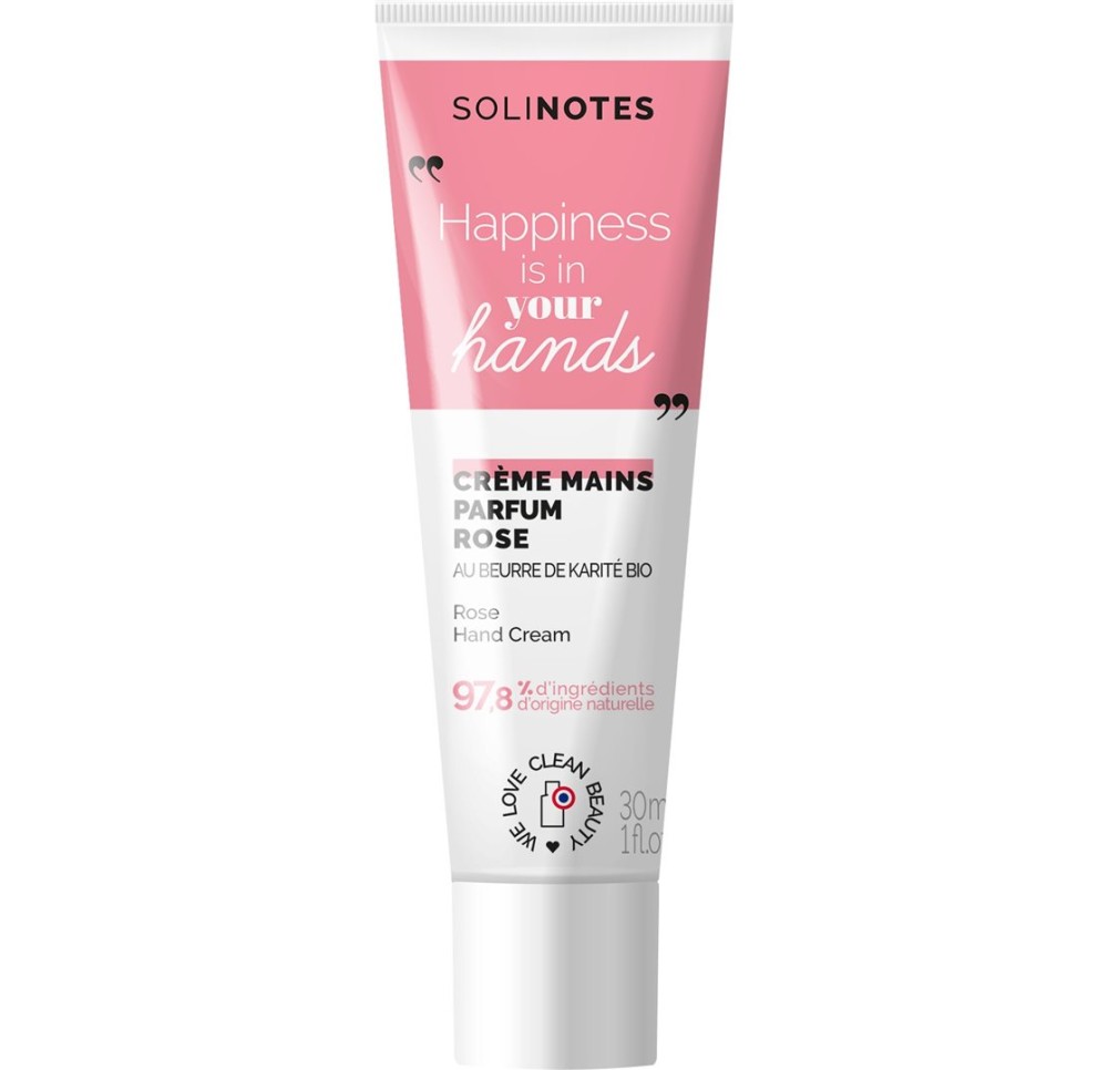 SOLINOTES Crème Mains Rose 30 ml